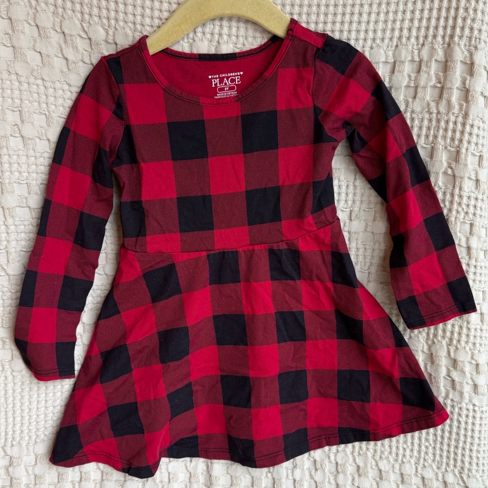 The Children's Place Buffalo Check Twirl Dress
